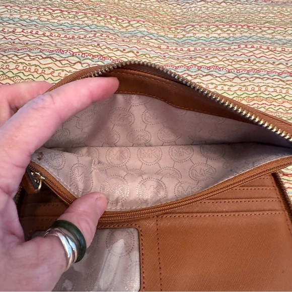 Michael Kors ‘Kempton’ Continental Navy Nylon Zip-Around Wallets for Women - Picture 6 of 13